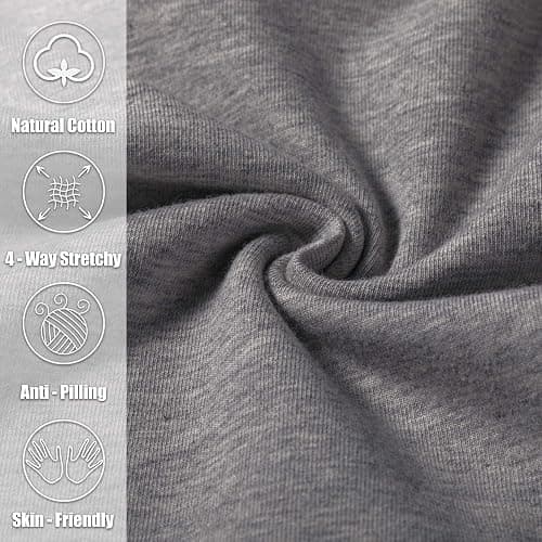 Pudolla Men's Cotton Yoga Sweatpants Athletic Lounge Pants Open Bottom Casual Jersey Pants for Men with Pockets thumbnail 4