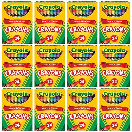 Crayola Crayons Bulk, 12 Packs of 24 Count Crayons, School Supplies, Assorted Colors - Image 1