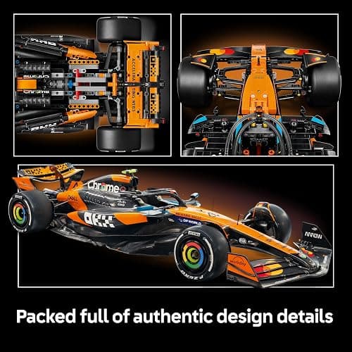 LEGO Technic McLaren MCL39 F1 Car Model Kit for Adults - Collectible Formula 1 Building Set w/ V6 Engine, Differential & DRS Activator - Gift Idea for Racing & Motorsport Fans - 42228 thumbnail 4