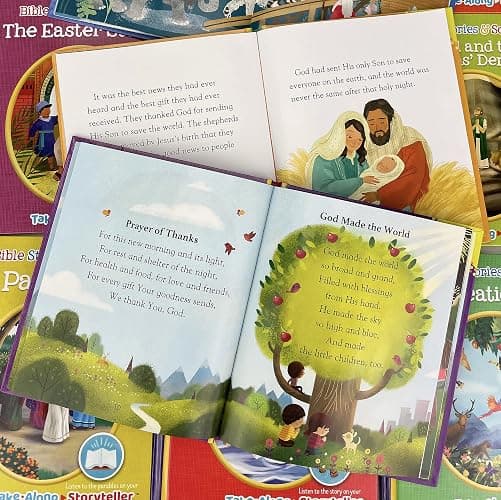 Bible Stories and Songs Interactive Electronic Take Along Storyteller with 11 Books (Little Sunbeams) thumbnail 10