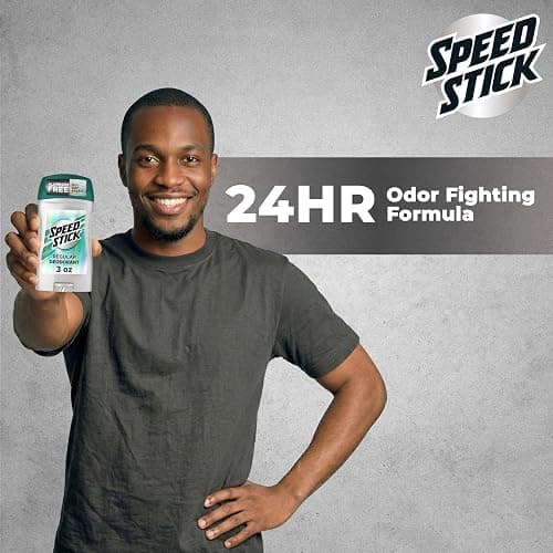 Speed Stick Aluminum Free Men's Deodorant, Regular, 3 oz (4 Pack) | 24-HR Sweat and Odor Protection, Underarm Antiperspirant for Men, Male Grooming, Everyday Use, Active Lifestyles thumbnail 2