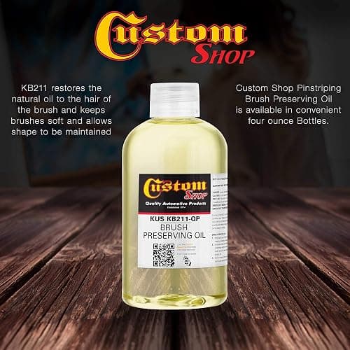 Custom Shop Pinstripe Paint Pinstriping Brush Preserving Oil thumbnail 4