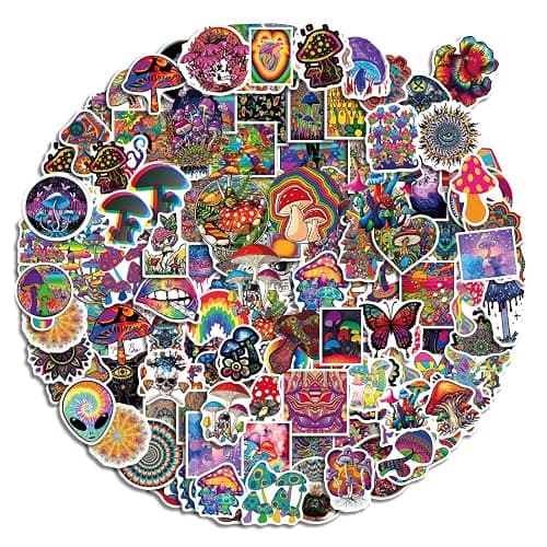 (200pcs) stoner/psychedelic waterproof stickers - Image 1