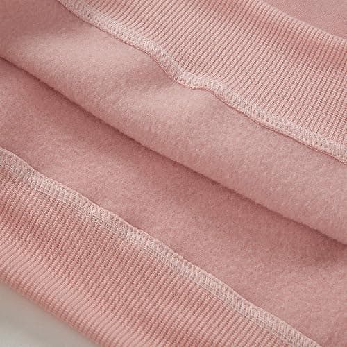 KEEVICI Pullover Sweatshirts for Women Cute Strawberry Cow Print Hoodie Casual Fuzzy Top thumbnail 6