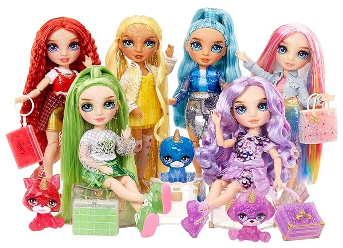 Rainbow High Sunny, Yellow with Slime Kit & Pet, Blonde 11" Shimmer Posable Fashion Doll with DIY Sparkle Slime, Magical Yeti Pet, Fun Play Accessories. Great Toy Gift for Girls Kids Ages 4-12 Years thumbnail 9