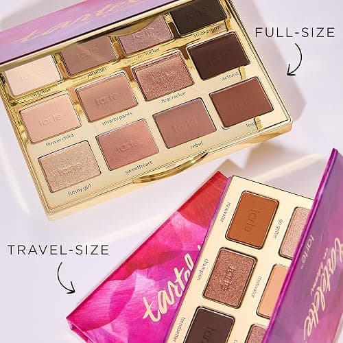 tarte tartelette in bloom mini Amazonian clay palette – Eyeshadow Palette with Shimmer & Matte Neutral Bronze Shades, Longwear Pigment, Blendable Lightweight Formula, Cruelty Free thumbnail 6