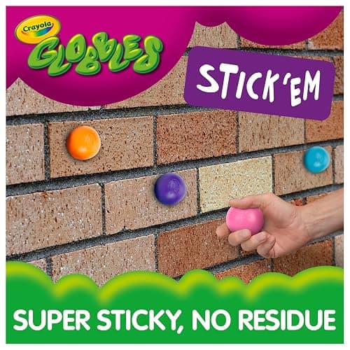 Crayola Globbles Squish Toys (16ct), Easter Egg Toy & Essential Easter Basket Stuffers, Sticky Stress Ball for Adults & Kids, Squishy Balls, Calming Sensory Gift for Stress Relief (Pack of 2) thumbnail 3