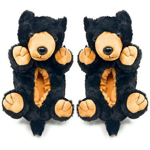 ooohyeah Funny Animal Hug Plush Slippers for Women, Novelty Cute Cozy Warm Slippers with Non-Slip Grips - Image 1