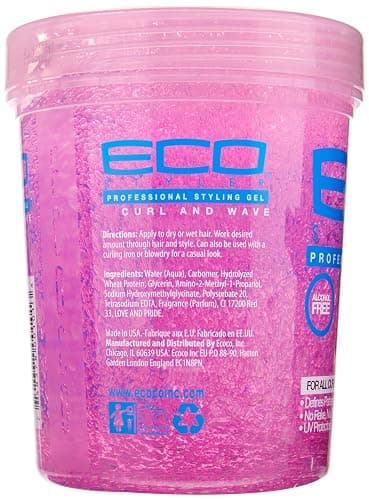Ecoco Eco Style Hair Gel - Curl And Wave - Anti-Itch, Alcohol-Free Formula - Perfect Hold For Angled Or Tapered Sides - Ideal For Wavy Hair - No Flakes - Not Animal Tested - Moisturizes - 32 Oz thumbnail 3