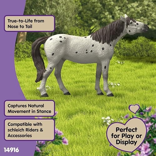 Schleich Horse Club - Knabstrupper Gelding Figure - Realistic Horse Toys for Girls and Boys - Equestrian Imaginative Play Figurines - Kids Ages 5+ | 14916 thumbnail 6