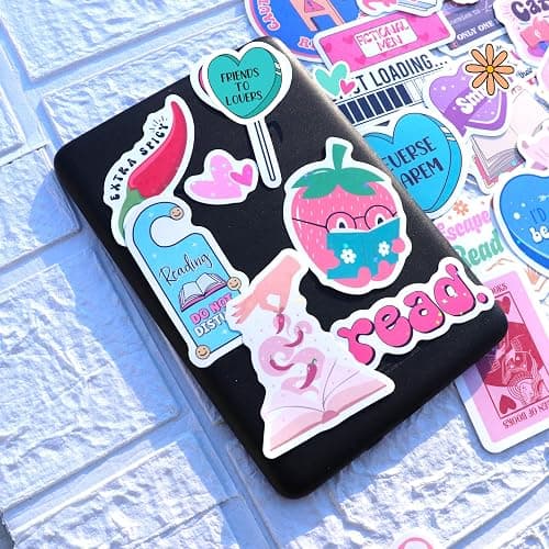 120 PCS Romance Book Stickers for Kindle, Bookish Sticker Pack for Readers Adult Spicy Booktok Vinyl Decals for Laptop IPAD Reader Water Bottle Girls Waterproof thumbnail 2