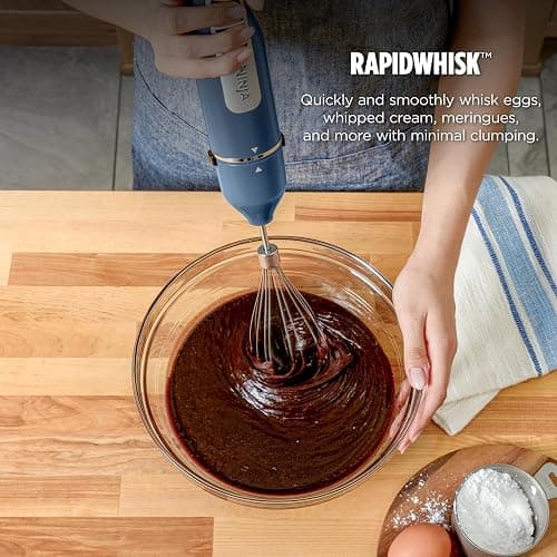 Ninja Immersion Blender and Whisk, Hand Stick Blender, 4 Speeds, with SplatterShield and PanProtect, 4-Cup Blending Vessel, Dishwasher Safe, 5-ft Cord, Ergonomic, Deep Navy, CI201ND thumbnail 5