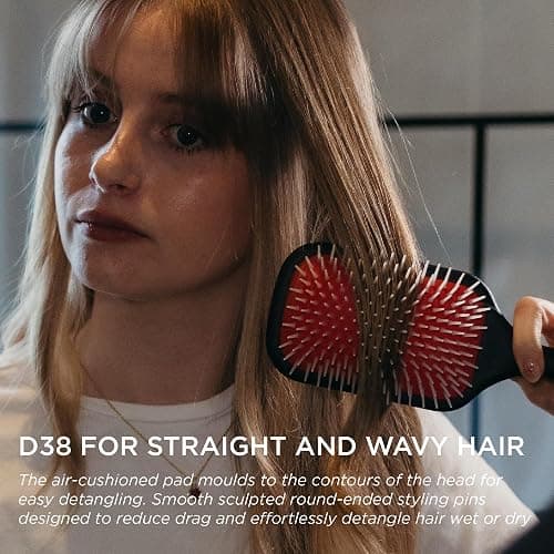 Denman Power Paddle Hair Brush for Quick and Convenient Detangling, Blow Drying and Styling - Combination of D3 Styling Pens & Paddle Brush - For Men and Women P038 thumbnail 4