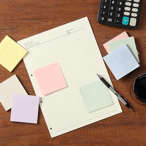 Mr. Pen- Sticky Notes, 3"x3", 12 Pads, 720 Sheets, Morandi Colors | Sticky Notes Bulk, Self-Stick Note Pads, Perfect for Office, School, Home, Study & Organization thumbnail 2