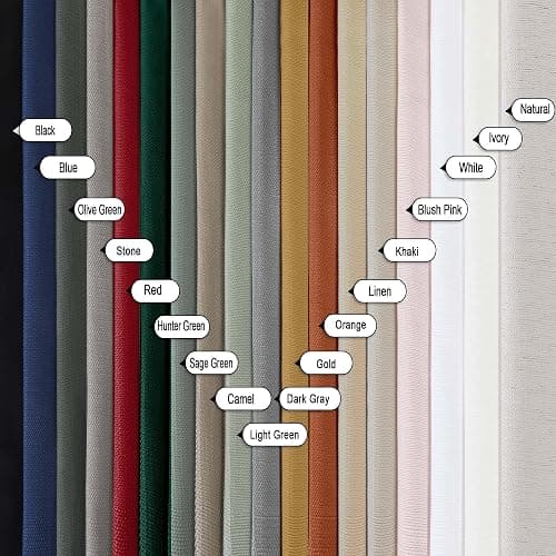 Lecloud Bessie White Curtains 63 Inch Length 2 Panels, Light Filtering Curtains for Bedroom, Faux Linen Textured Window Drapes with Rod Pocket, Window Treatments for Living Room, Each 40 W x 63 L thumbnail 7