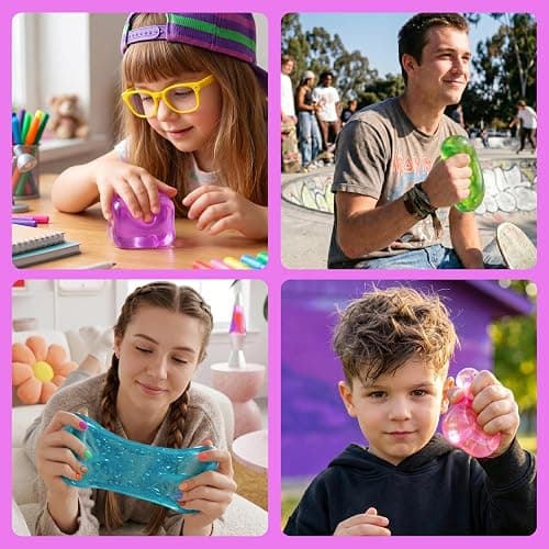 JOYIN 4 Pack Stress Cube, 2'' High Density Ice Cube Fidget Toy, Stress Relief with Slow Rising Sensory Squishy Toys for Kids Adults, Birthday Gifts, Party Favors, Classroom Prizes for Boys Girls thumbnail 8