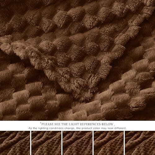 EXQ Home Turtle Shell Throw Blanket Navy Blue for Couch Gentle Soft Fleece | 3D Jacquard Texture 50"x60", Ultra-Soft Lightweight Flannel, Versatile Home Decor, All-Season Warmth, Thoughtful Gift Choice thumbnail 6