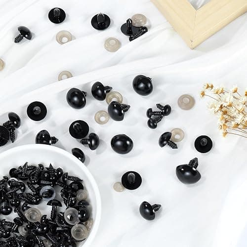 260PCS Plastic Safety Eyes with Washers, 6-18 mm, 8 Sizes Safety Eyes for Crochet Crafts, DIY Crafts, Stuffed Animals DIY Halloween Decorations thumbnail 8