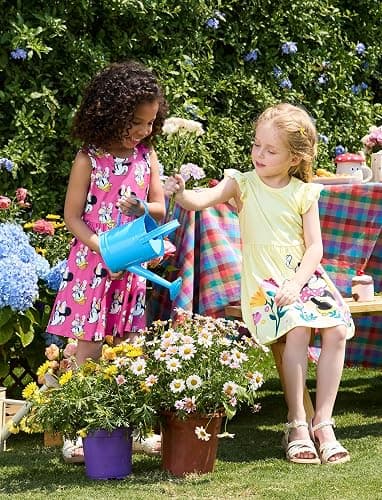 Disney Frozen Elsa Princess Minnie Mouse Stitch Toddler Girl Dresses 2 Pack Sleeveless and Ruffle Sleeve Dress Set 2-13 Years - Minnie-dark Pink - 2T thumbnail 4