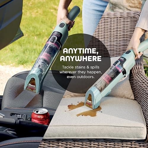 Shark StainForce Cordless Portable Spot, Stain, & Odor Remover System for Carpets, Area Rugs, Upholstery, Stairs, with Storage Caddy, Accessories, and Full-Size Cleaning Solution, HX101 (New) thumbnail 3