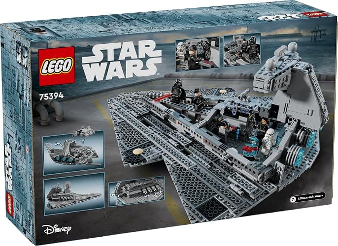 LEGO Star Wars Imperial Star Destroyer Building Toys Set - Build & Display for Boys & Girls, Ages 10+ - Gift for Birthdays - Star Wars Darth Vader & 6 Minifigure Toys - 75394 thumbnail 6