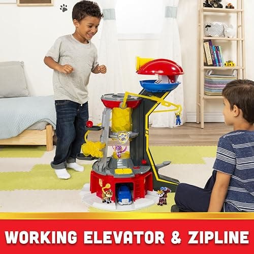 Paw Patrol, Mighty Lookout Tower with 4 Exclusive Bonus Action Figures, Toy Car, Lights and Sounds (Amazon Exclusive), Kids Toys for Ages 3 and up thumbnail 4