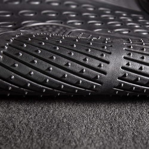 FH Group Car Floor Mats - Heavy-Duty Rubber Floor Mats for Cars, Universal Fit Rear Set, Trimmable Automotive Floor Mats, ClimaProof Floor Mats For Most Sedan, SUV, Truck Floor Mats Black thumbnail 4