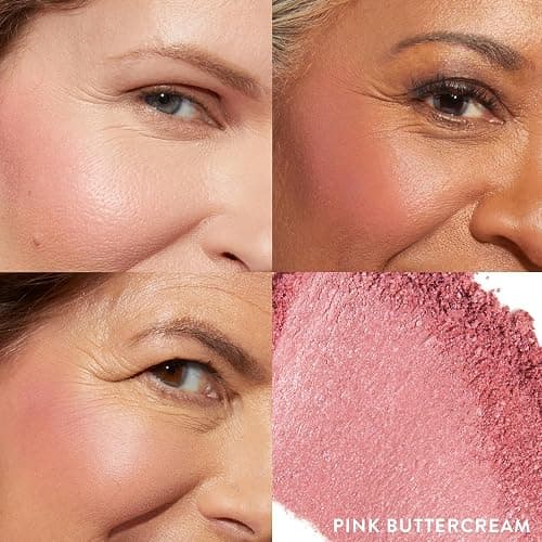 LAURA GELLER NEW YORK Baked Blush-n-Brighten Marbleized Blush for Cheeks - Pink Buttercream - Natural Finish - Buildable Color thumbnail 2