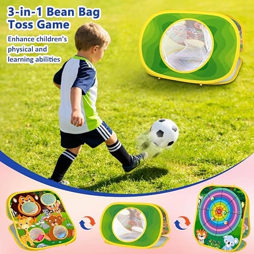 Animal Bean Bag Toss Game Toy Outdoor Toss Game, Family Party Party Supplies for Kids, Gift for Boys Birthday or Christmas for Toddlers Ages 3 4 5 6 Year Old thumbnail 3