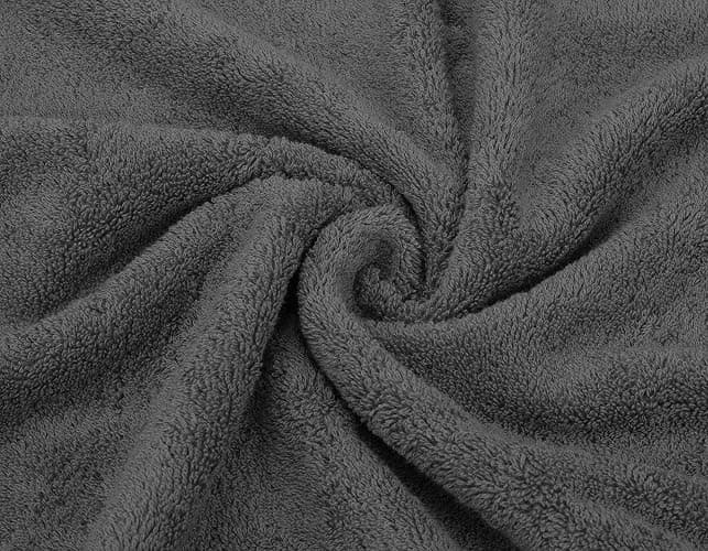 American Soft Linen Luxury 6 Piece Towel Set, 2 Bath Towels 2 Hand Towel 2 Washcloths, 600 GSM 100% Cotton Turkish Towels for Bathroom, Dark Gray Towel Sets thumbnail 5