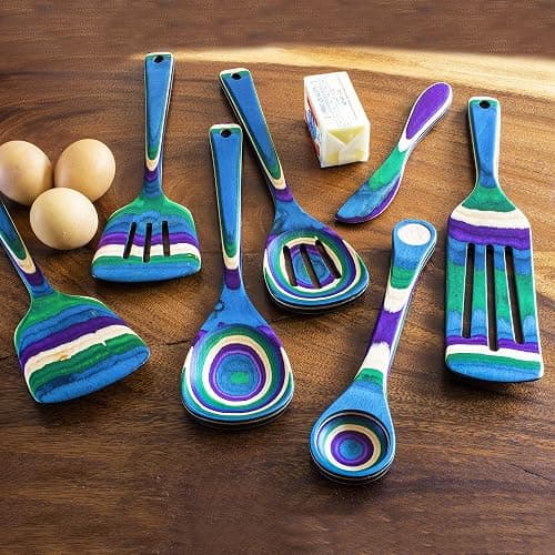 Baltique Mumbai Collection 7 Piece Cooking Utensil Set, Safe for Nonstick thumbnail 4