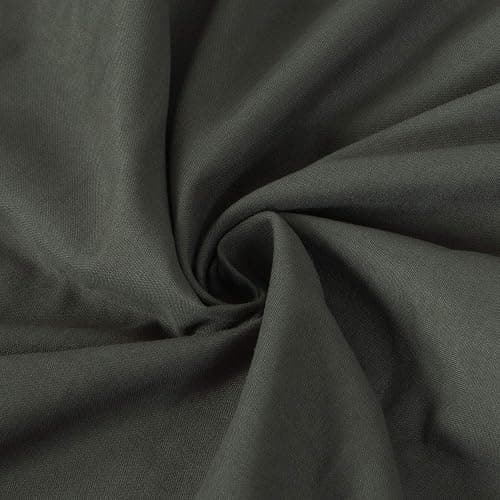 FLXXIE Twin Fitted Sheet Only - Bottom Sheet - Microfiber Deep Pocket up to 15inch Tiwn Fitted Sheet - Soft and Wrinkle, Fade, Shrinkage Resistant Fitted Bed Sheet, Dark Grey thumbnail 3