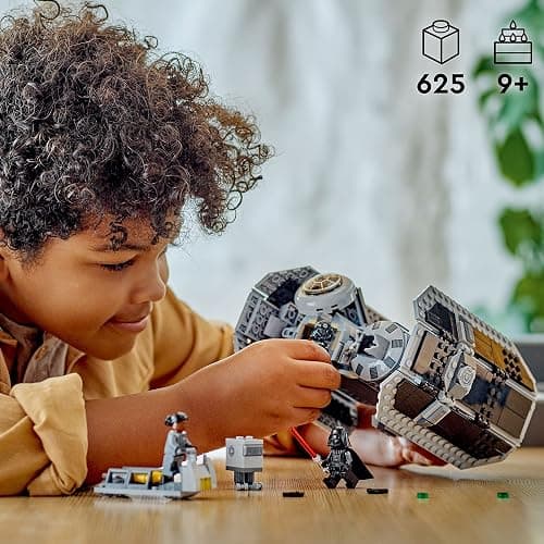 LEGO Star Wars TIE Bomber Model Building Kit, Star Wars Toy Starfighter with Gonk Droid Figure, Darth Vader Minifigure and Lightsaber, Collectible Star Wars Gift for 9 Year Olds, 75347 thumbnail 2