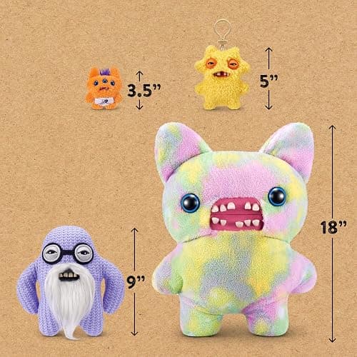 Fuggler Old Fogies 9-Inch Plush Toy (Mr Needles) by ZURU – Funny Ugly Monster Stuffed Animal with Human-Like Teeth, Collectible Plush for Kids, Tweens, Teens, Adults & Weird Toy Lovers thumbnail 3