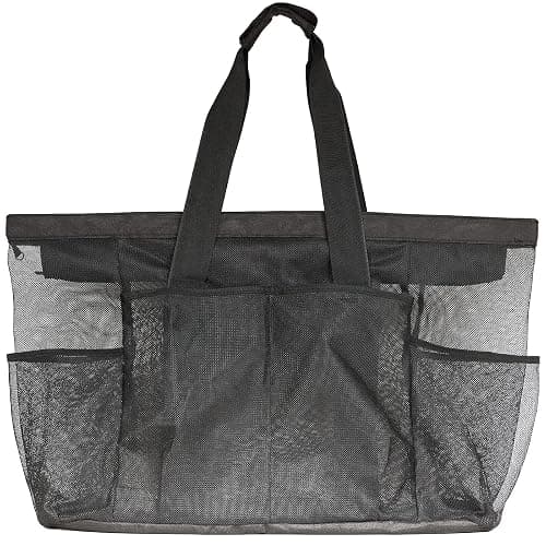 GOTDYA Extra Large Beach Bag Mesh Tote with Zipper and Pockets Ideal for Your Family Cruise/Beach Vacation Essentials | Extra Large, with Zipper, and Pockets thumbnail 9