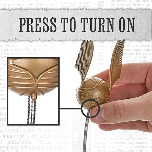 Paladone Golden Snitch Harry Potter Themed Reading Light with Lumi Clip | Battery Powered thumbnail 7