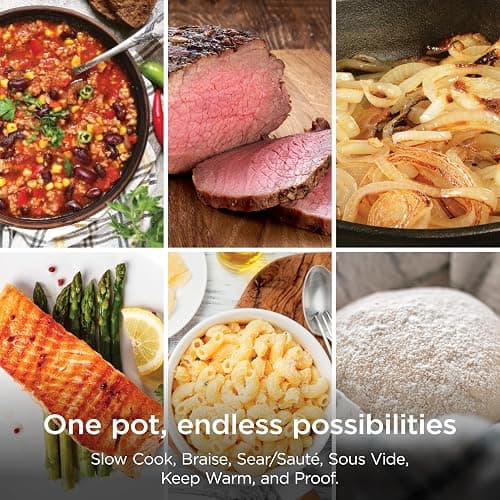 Ninja® 12-in-1 PossibleCooker™ PLUS | 8.5-qt - Sous Vide & Proof Multi-Cooker | Slow Cooker, Dutch Oven & More | Glass Lid & Integrated Spoon | Nonstick | Oven Safe Pot to 500°F | Black | MC1010 thumbnail 8