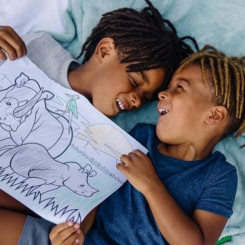 Melissa & Doug Jumbo Coloring Pad (28 cmx 35.5 cm) - Animals, 50 Pictures | Animal Coloring Book, Art Paper For Kids Painting And Drawing - English Only Packaging thumbnail 9