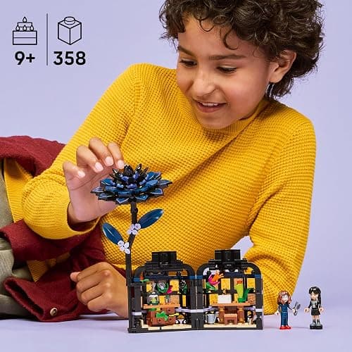 LEGO Wednesday Black Dahlia Flower Building Toy - Pretend Play Set for Girls & Boys, Ages 9+ - with Wednesday Addams & Professor Minidolls - Building Blocks for Kids - Gift Idea for Birthdays - 76784 thumbnail 2