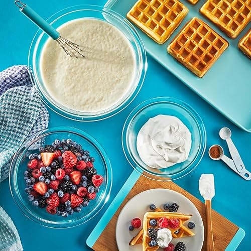 Pyrex Essentials (3-Piece) Glass Mixing Bowls Set For Prepping, Baking and Cooking, Preheated Oven, Dishwasher, Freezer, and Microwave Safe thumbnail 6