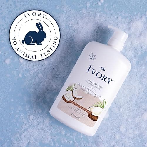 Ivory Body Wash, Designed for the Whole Family, Gentle Formula, Free of Dyes Heavy Perfumes Parabens Phthalates & Silicones, Coconut Scent, 35 oz thumbnail 6