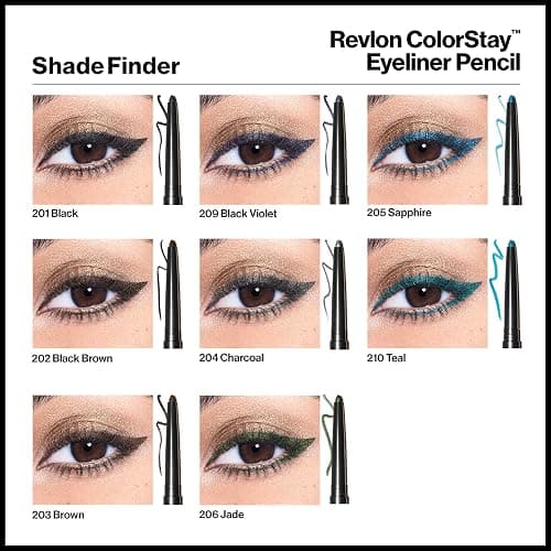 Revlon ColorStay Pencil Waterproof Eyeliner, Smudge-Proof, Eye Makeup with Built-In Sharpener, Packaging May Vary, 210 Teal, 0.01 oz thumbnail 7