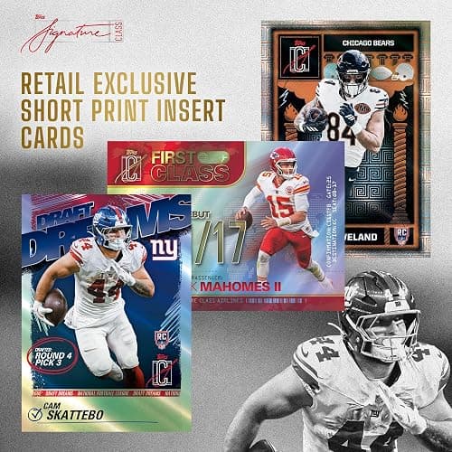 2025 Topps NFL Signature Class Football - Factory Sealed - Value Box thumbnail 7