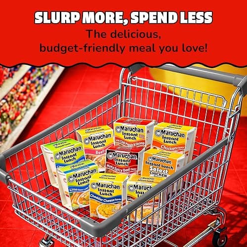 Maruchan Instant Lunch Ramen Noodles, Hot & Spicy Beef Flavor – Japanese-Style Instant Noodle Soup, Easy Meal Ready in 3 Minutes – 2.25 Oz. (12 Pack) thumbnail 8