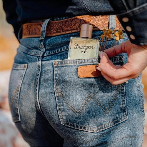 Wrangler 1947 Perfume by Tru Western, 2.5 fl oz, Jasmine, Denim, White Leather, and Amber Drops Scented Eau de Parfum thumbnail 5