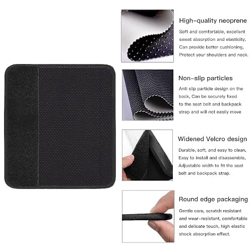 Mokiwala Car Seat Belt Pad Cover, 2-Pack Soft Car Safety Seat Belt Strap Shoulder Pad for Adults and Children, Suitable for Car Seat Belt, Backpack, Shoulder Bag (Cow Pattern) thumbnail 7