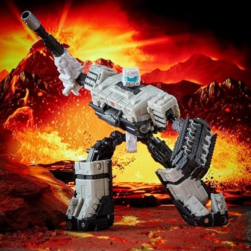 Transformers Toys Generations War for Cybertron: Kingdom Deluxe WFC-K33 Autobot Slammer Action Figure - Kids Ages 8 and Up, 5.5-inch | Transformers War For Cybertron Kingdom 6 Inch Action Figure Deluxe Class Wave 5 - Slammer thumbnail 2