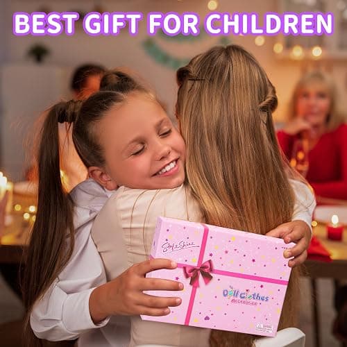 Style Shine 70 Pcs Doll Clothes and Accessories,2 Wedding Gown 6 Fashion Dresses 2 Set Casual Outfits 1 Top 1 Pant Bikini 1 Swimsuit,20 Hanger 10 Shoe 27 Accessories Toys for Girls Kids Birthday Gift thumbnail 6