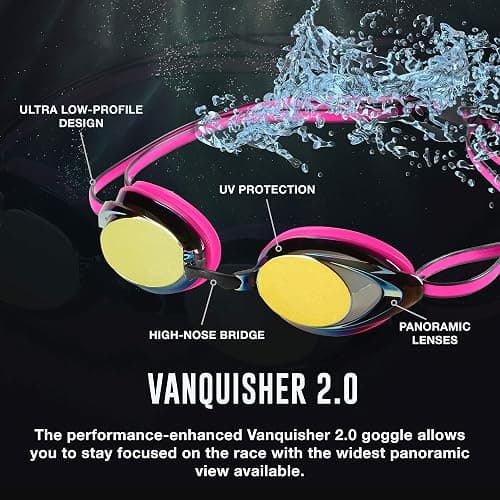 Speedo Women's Swim Goggles Mirrored Vanquisher 2.0 thumbnail 7