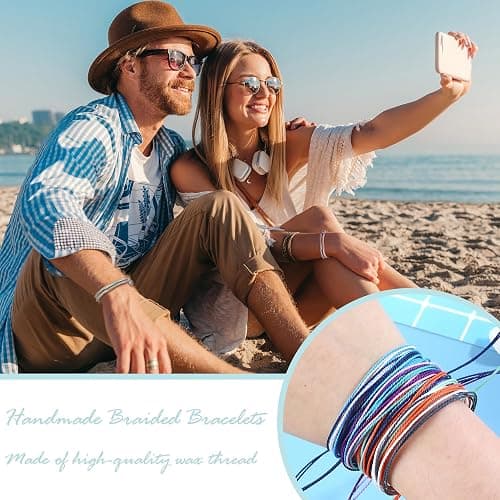 Long tiantian Summer Stuff String Anklet Bracelet for Women Beachy Bracelets Essentials Waterproof Surfer Bracelets Cute Summer Accessories Resort Wear for Women 2026 thumbnail 8
